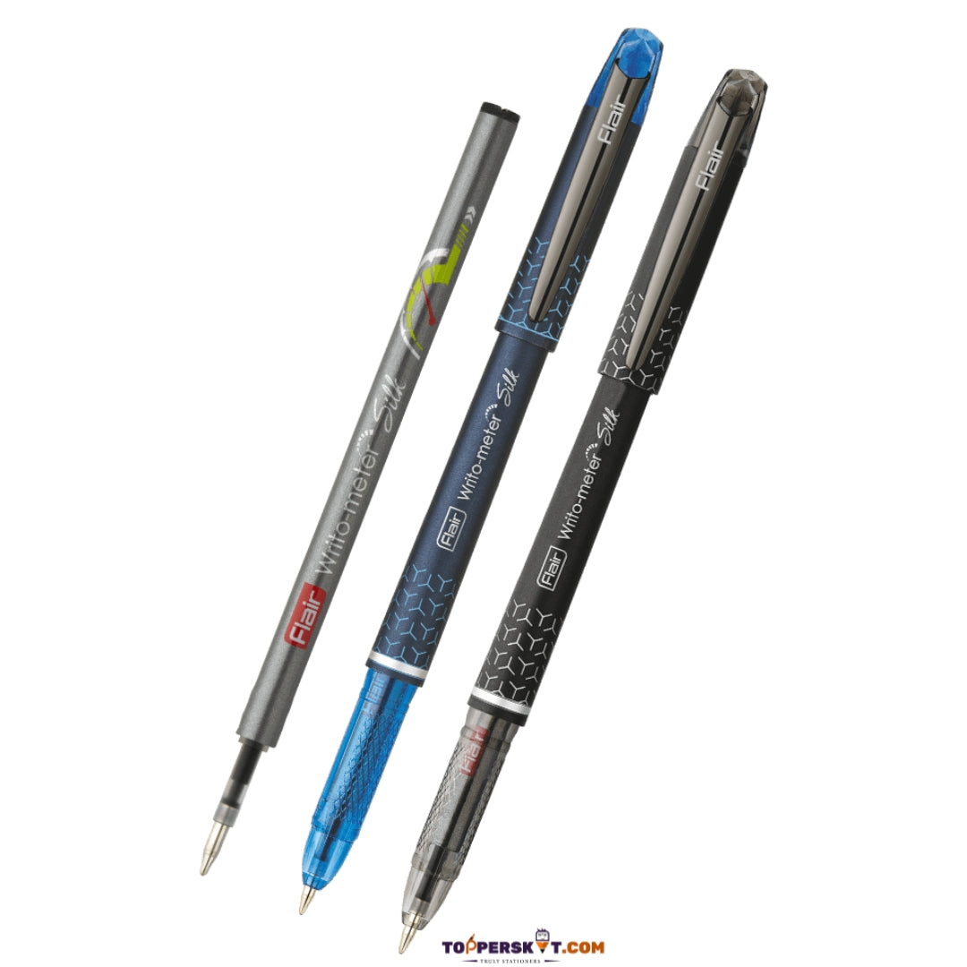 Flair Writo-Meter Silk Ball Pen - Blue (Pack of 1)