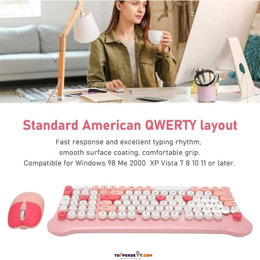 Wireless Keyboard & Mouse Set – Compact, Ergonomic & Reliable (Pack of 1)