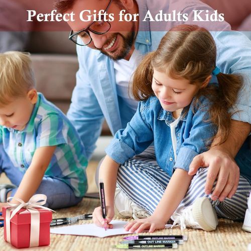 Outline Pen Pigment Gel Ink – Waterproof, UV Resistant, Exceptional Coverage (Set Of 12)