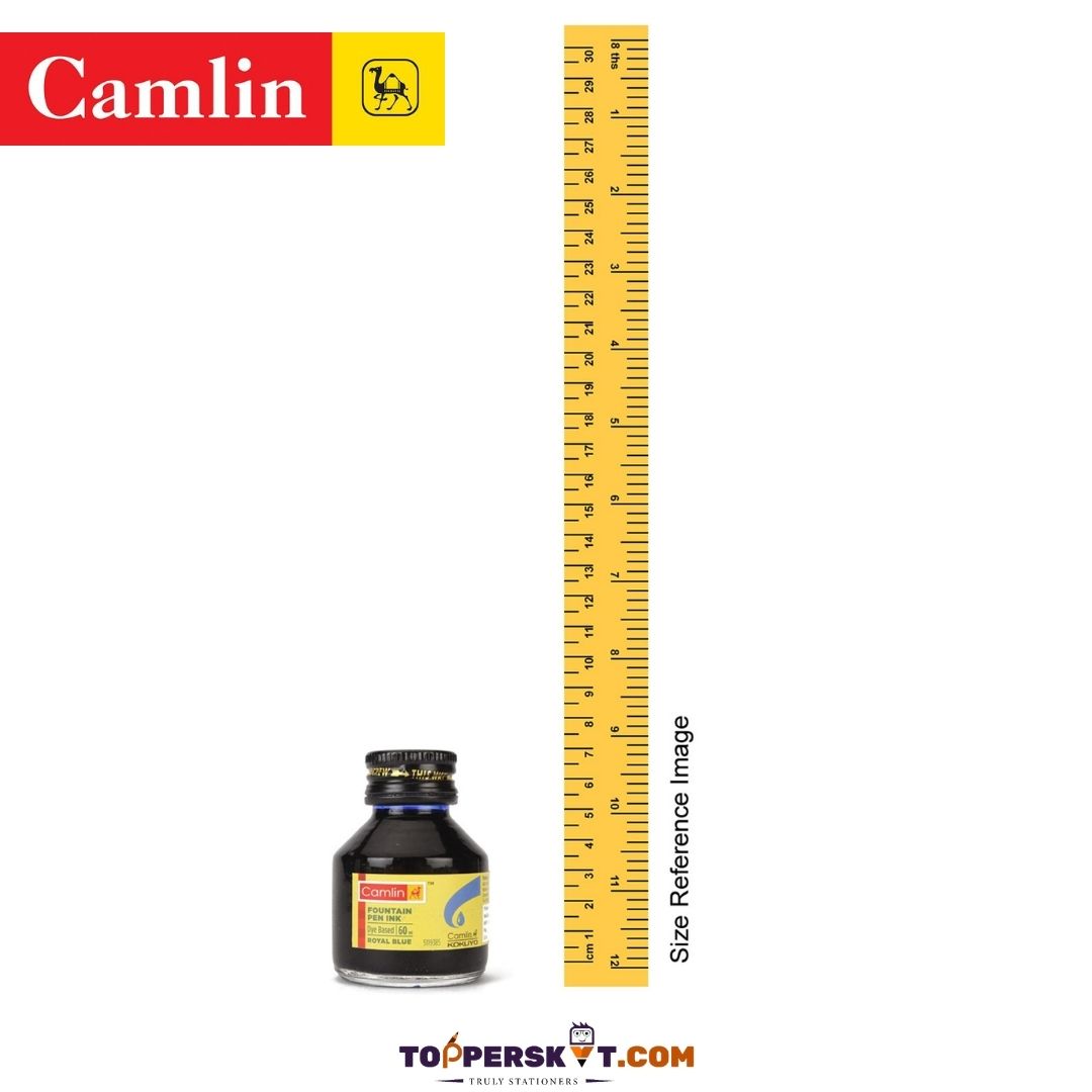 Camlin Kokuyo Fountain Pen Ink Bottle – Blue : Elevate Your Writing Experience ( Pack of 1 ) - Topperskit LLP