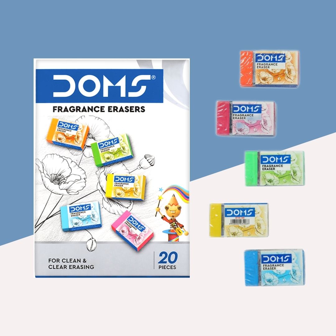 Doms Fragrance Eraser – Big: Delightful Erasing ( Set of 5 ) - Topperskit LLP
