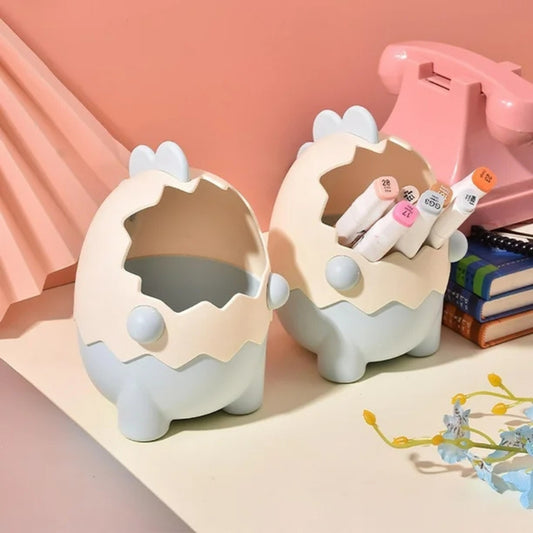 Dino Design Plastic Pen Stand – Fun & Durable Desk Organizer (Pack of 1)