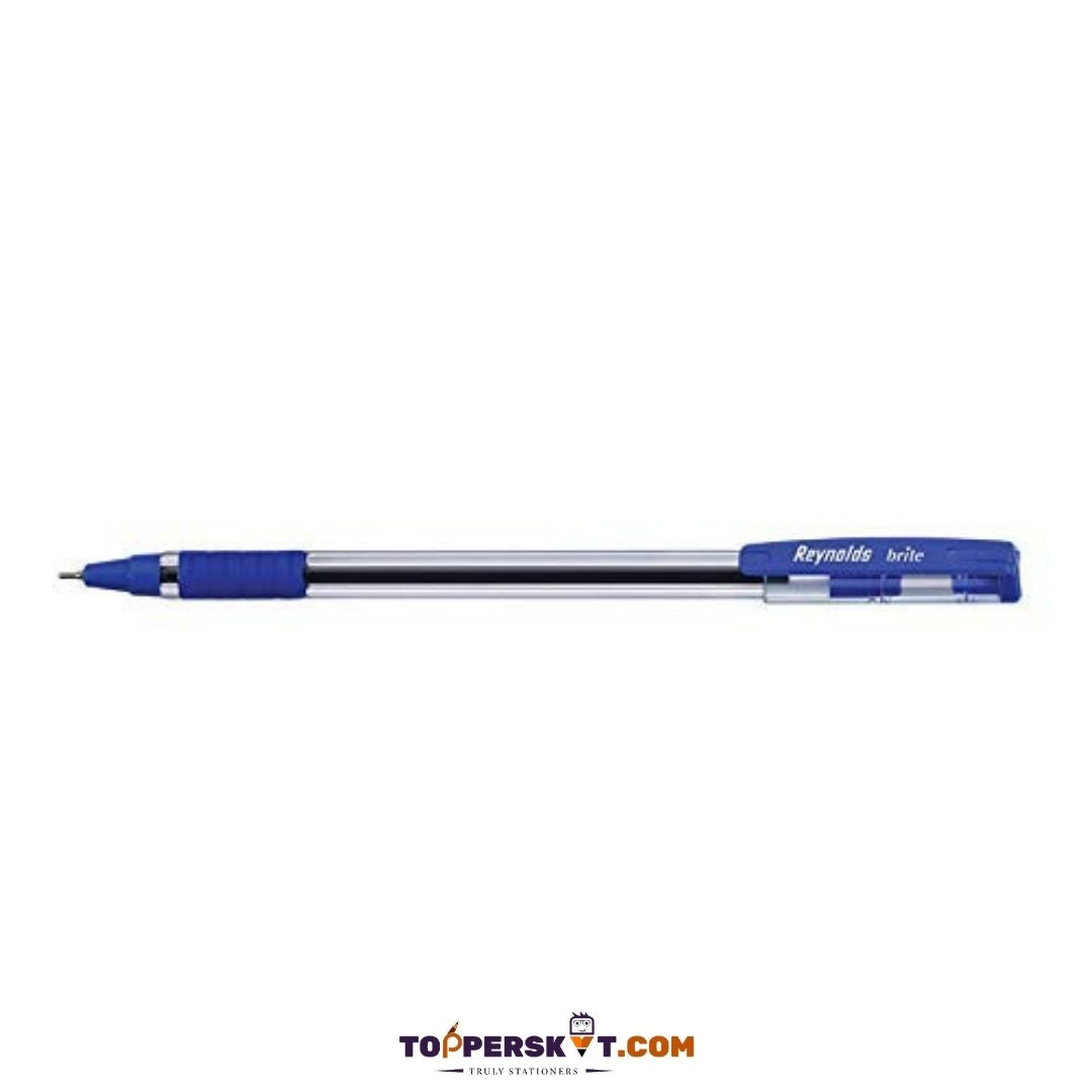 Reynolds Brite Ball Pen – Blue: Elevate Your Writing Brilliance! (Pack of 5 ) - Topperskit LLP