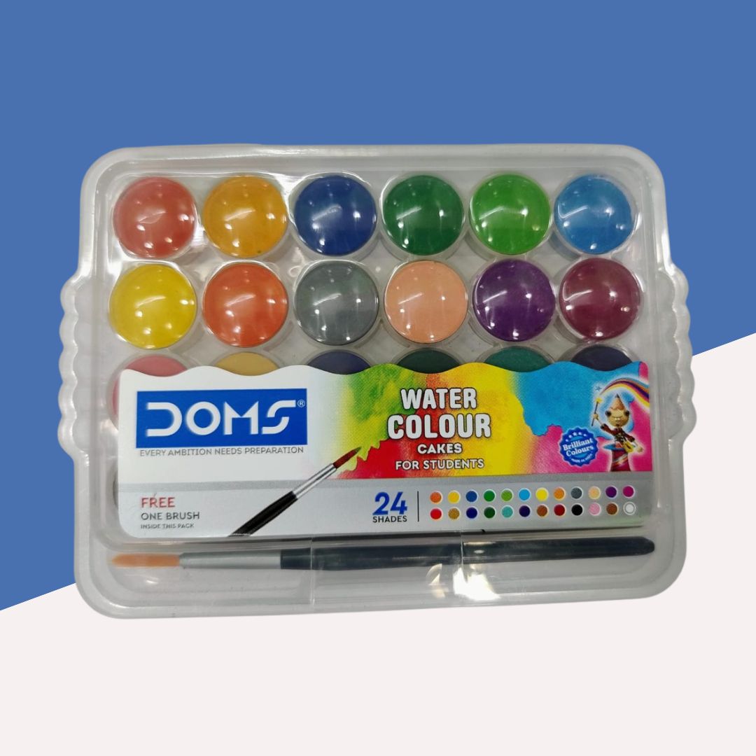 Doms Water Colour Cakes - Small ( Pack of 24 )