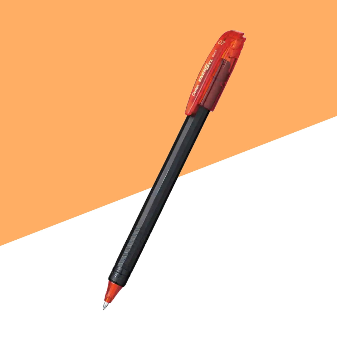 Pentel Ener Gel BK417 0.7 mm Gel Pen – Orange (Pack of 1)
