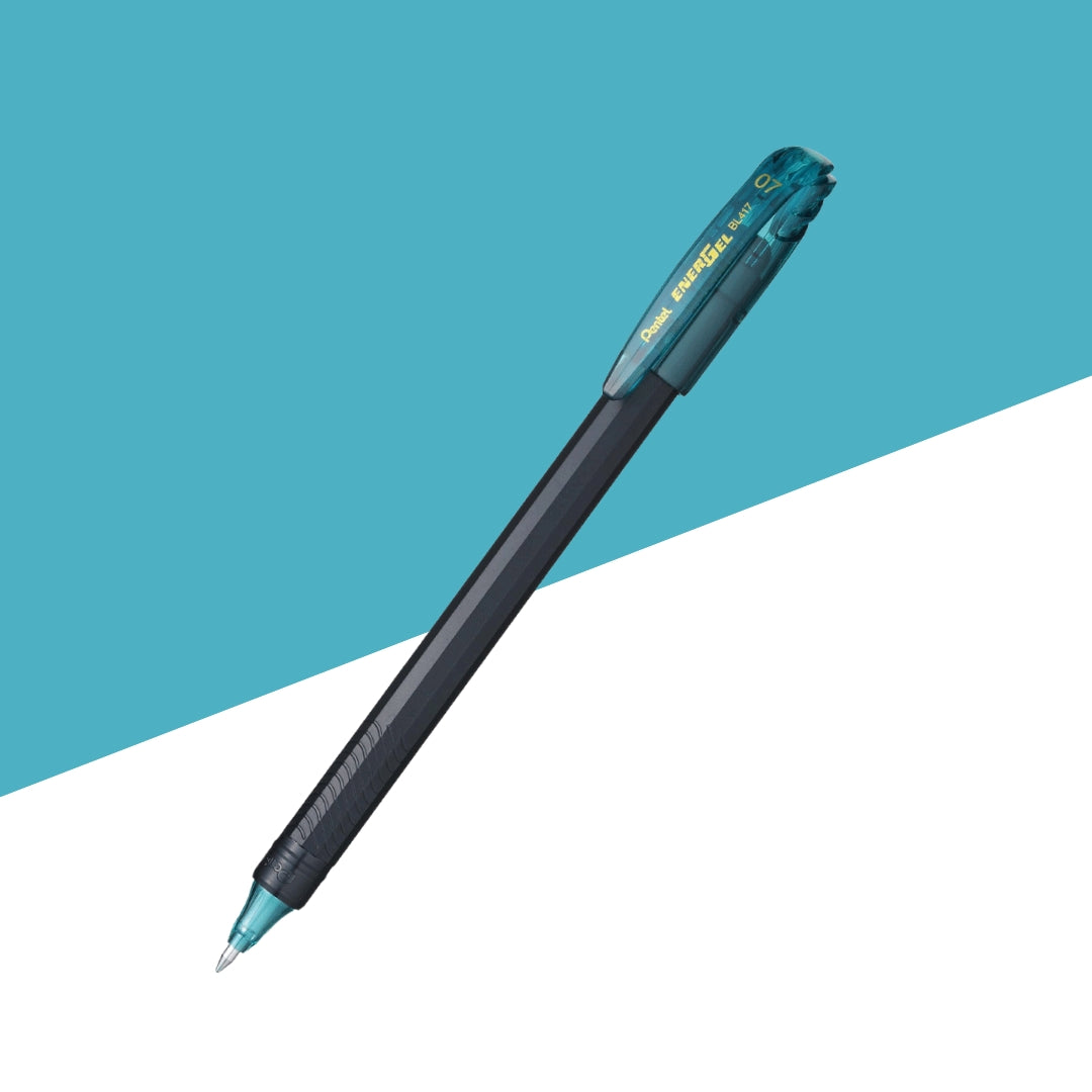 Pentel Ener Gel BK417 0.7 mm Gel Pen – Turquoise Blue (Pack of 1)