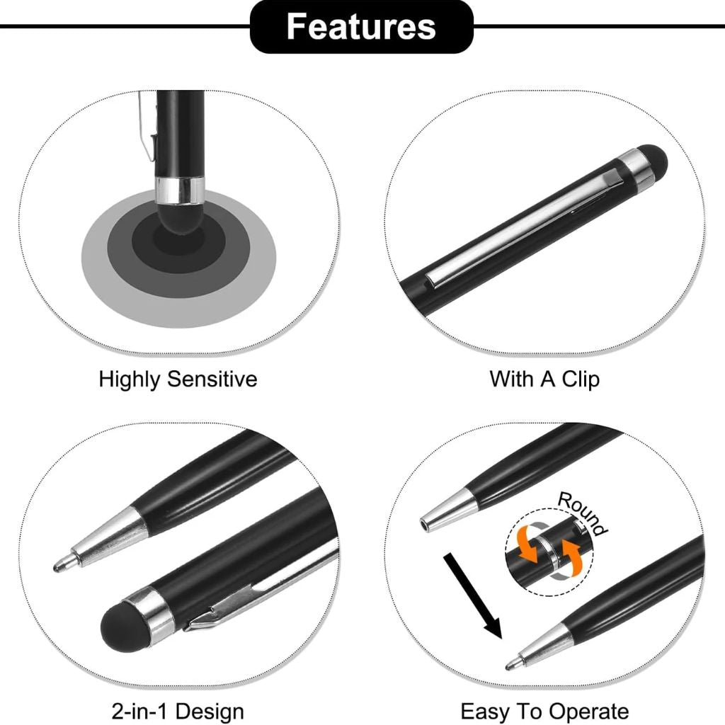 Premium Metal Stylus Ballpoint Pen with Premium Box- Blue Ink (Pack Of 1)