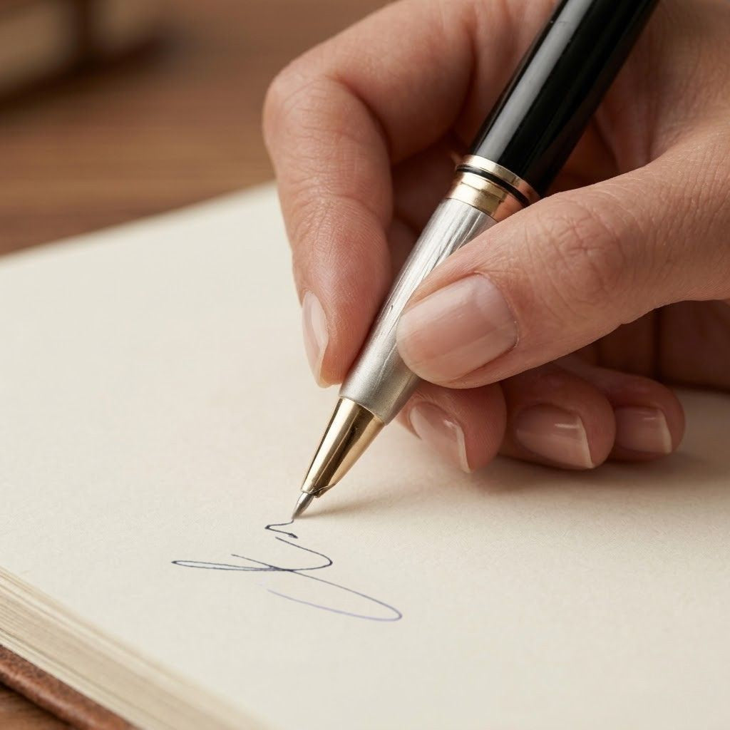 Luxury Black & Gold Metal Rollerball Pen with Magnetic Cap & Premium Box- Blue Ink (Pack Of 1)