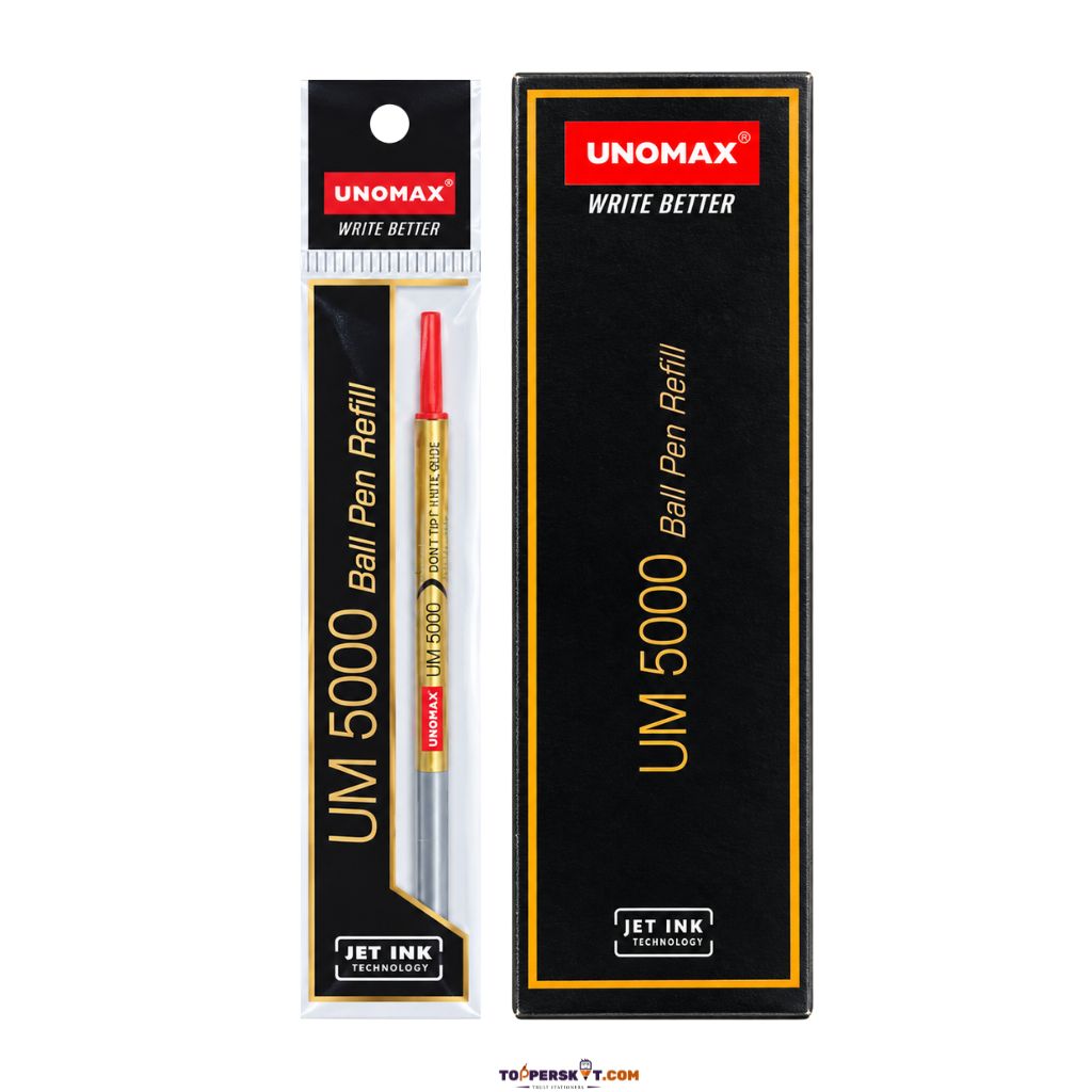 (10 Pcs.) Unomax UM 5000 Ball Pen Refill - Red