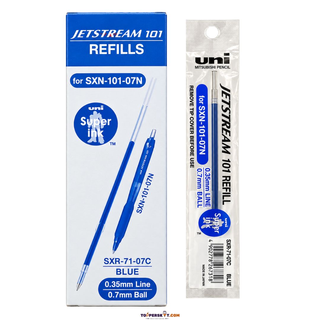 Close-up of Uni-ball Jetstream 101 Ball Pen Refill Blue