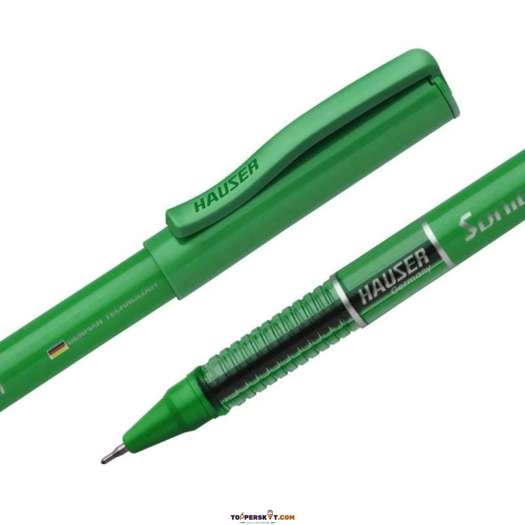 Hauser Sonic Waterproof Gel Pen – Green ( Pack of 1 )