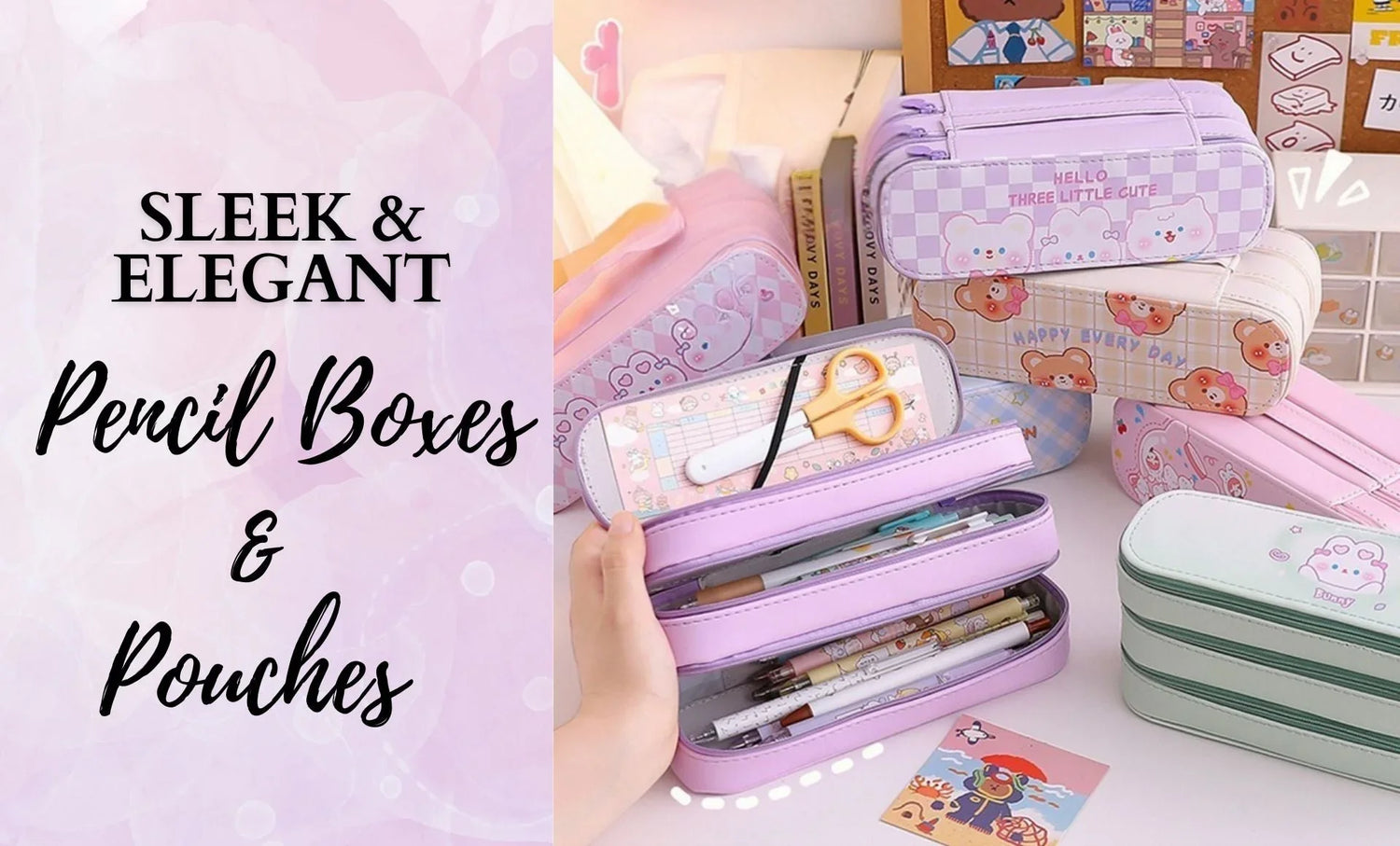 Elegant Pencil Boxes & Pouches