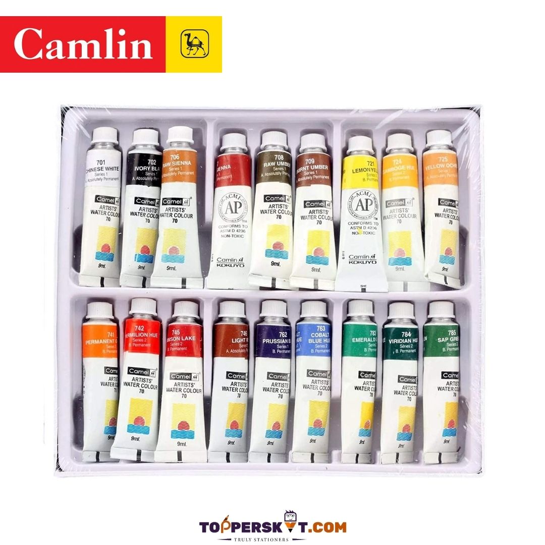 Camel Acrylic Color Tube Set – Multicolour : Ignite Your Artistic Imagination ( Pack of 12 ) - Topperskit LLP