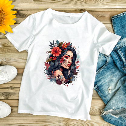 White Printed T-Shirt – Stylish & Comfortable (Pack f 1)