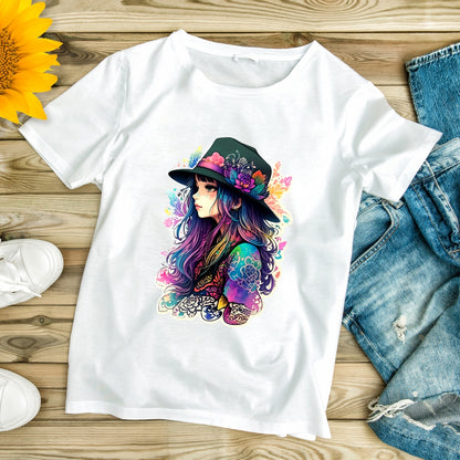 White Printed T-Shirt – Stylish & Comfortable (Pack f 1)