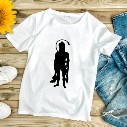 White Printed T-Shirt – Stylish & Comfortable (Pack f 1)