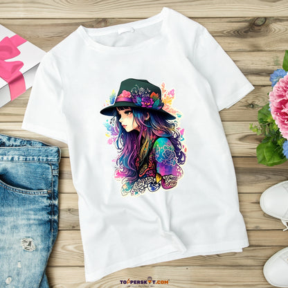 White Printed T-Shirt – Stylish & Comfortable (Pack f 1)