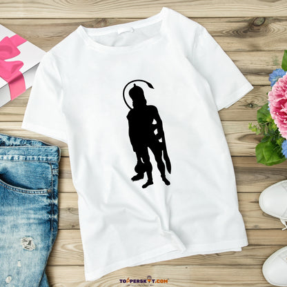 White Printed T-Shirt – Stylish & Comfortable (Pack f 1)