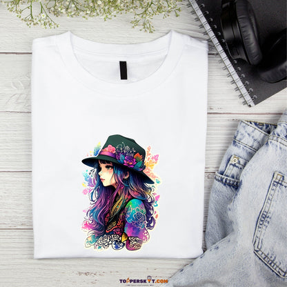 White Printed T-Shirt – Stylish & Comfortable (Pack f 1)