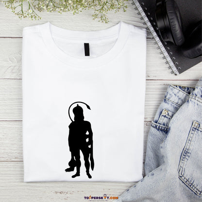 White Printed T-Shirt – Stylish & Comfortable (Pack f 1)
