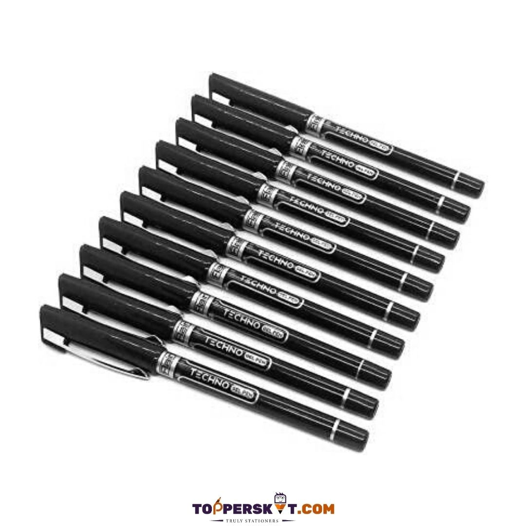 Flair Techno Gel Pen – Black: Contemporary Elegance in Every Stroke ( Pack of 1 ) - Topperskit LLP