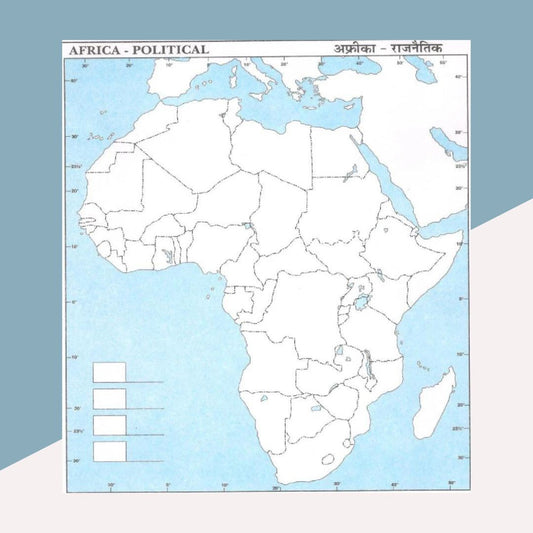 Africa - Political Map ( Set of 10 ) - Topperskit LLP