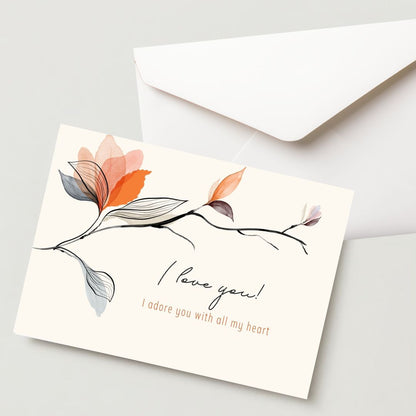 Premium Propose Card - 300 GSM Cold Pressed Paper (Pack of 1)