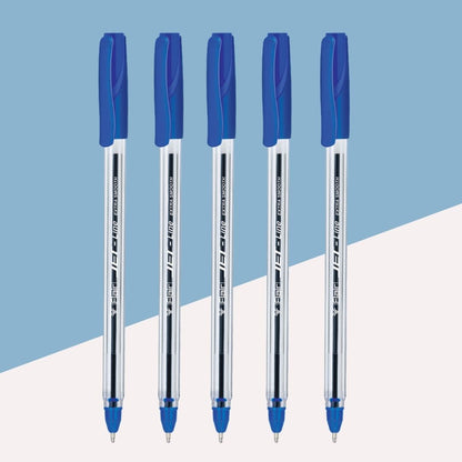 Flair Jet Line Ball Pen  – Blue: Effortless Writing with Bold Precision ( Pack of 5 ) - Topperskit LLP