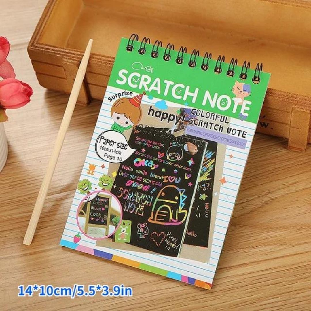 Creative Kids A6 Scratch Pad - Small : Safe, Non-Toxic, and Fun ( Pack of 1 )