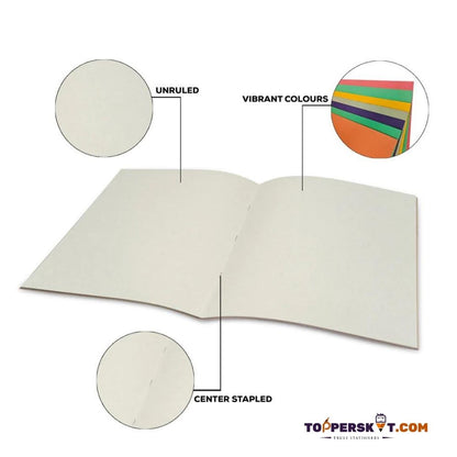 Classmate Scrap Book - Unruled : Soft Cover: Eco-Friendly Creative Companion ( Pack of 1 ) - Topperskit LLP