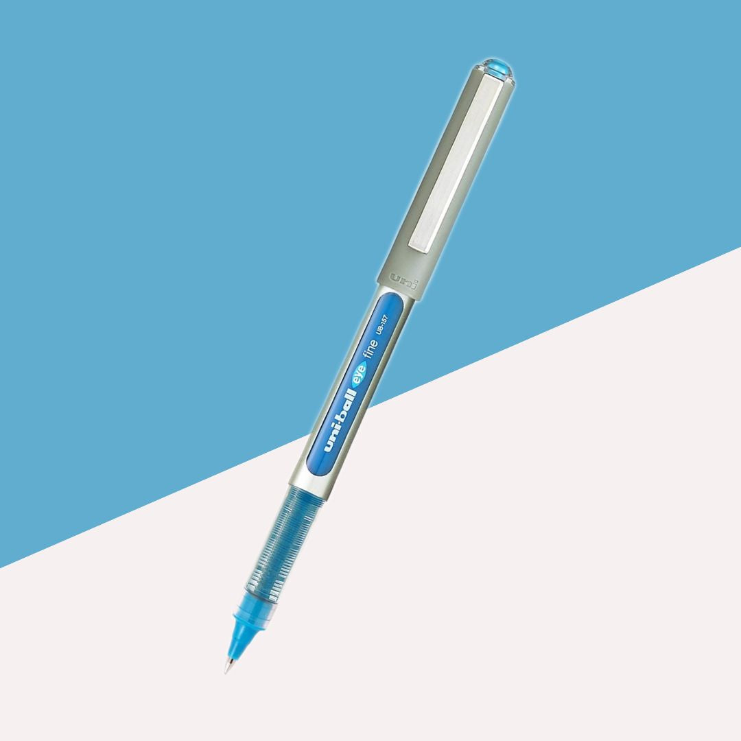 Uni-ball Eye UB157 0.7mm Roller Ball Pen – Light Blue: Elevate Your Writing with Elegance and Versatility ( Pack of 1 ) - Topperskit LLP