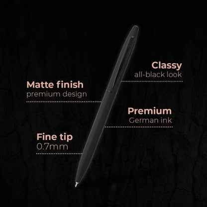 Cello Signature Carbon Slim Ball Pen – Blue : Elegance Redefined ( Pack of 1 ) - Topperskit LLP