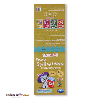 Navneet Carry With Me Series: Capital Letters, Small Letters, Spell & Write Numbers 1 to 30 & More (Pack of 1)