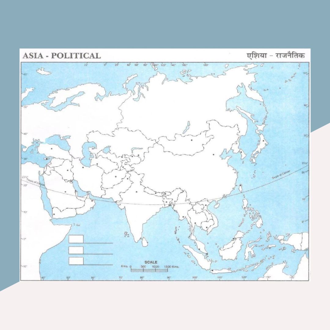 Asia - Political Map ( Set of 10 ) - Topperskit LLP