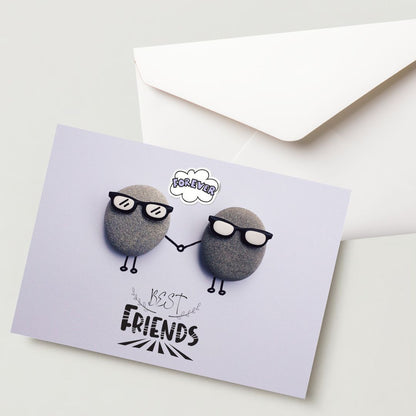 Friendship Card with 1 Envelope – 300 GSM Cold Pressed Paper 13cm x 9cm (Pack of 1)