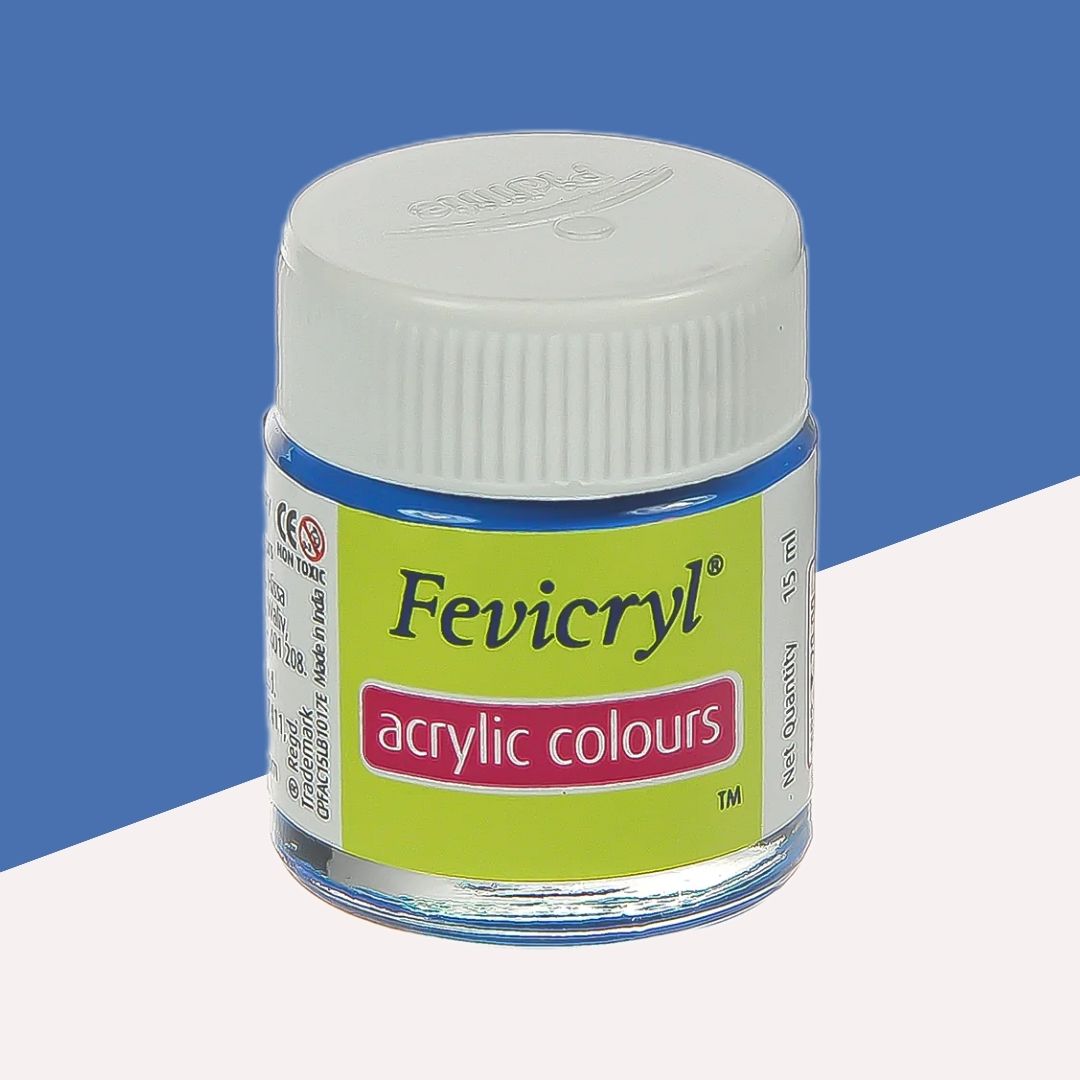 Fevicryl Acrylic Colour – Cerulean Blue : Elevate Your Artistic Expressions with Vibrant Hues ( Pack of 1 ) - Topperskit LLP