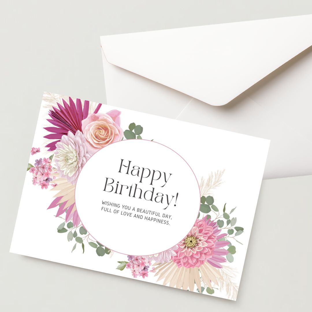 Premium Birthday Card with Envelope 300 GSM Cold-Pressed Paper (Pack of 1)