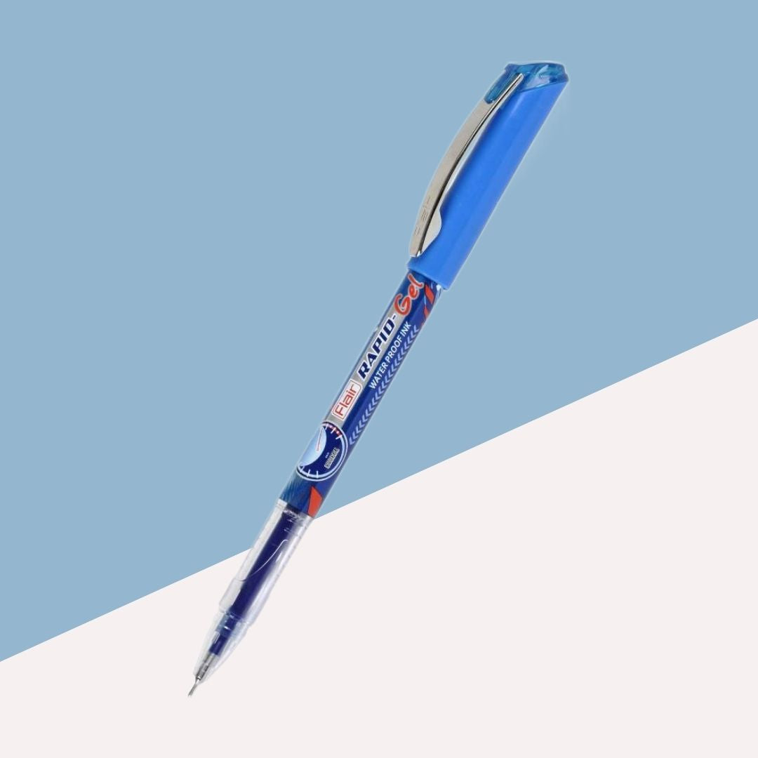 Flair Rapid Gel Pen – Blue : Elegance Meets Precision in Every Stroke ( Pack of 1 ) - Topperskit LLP