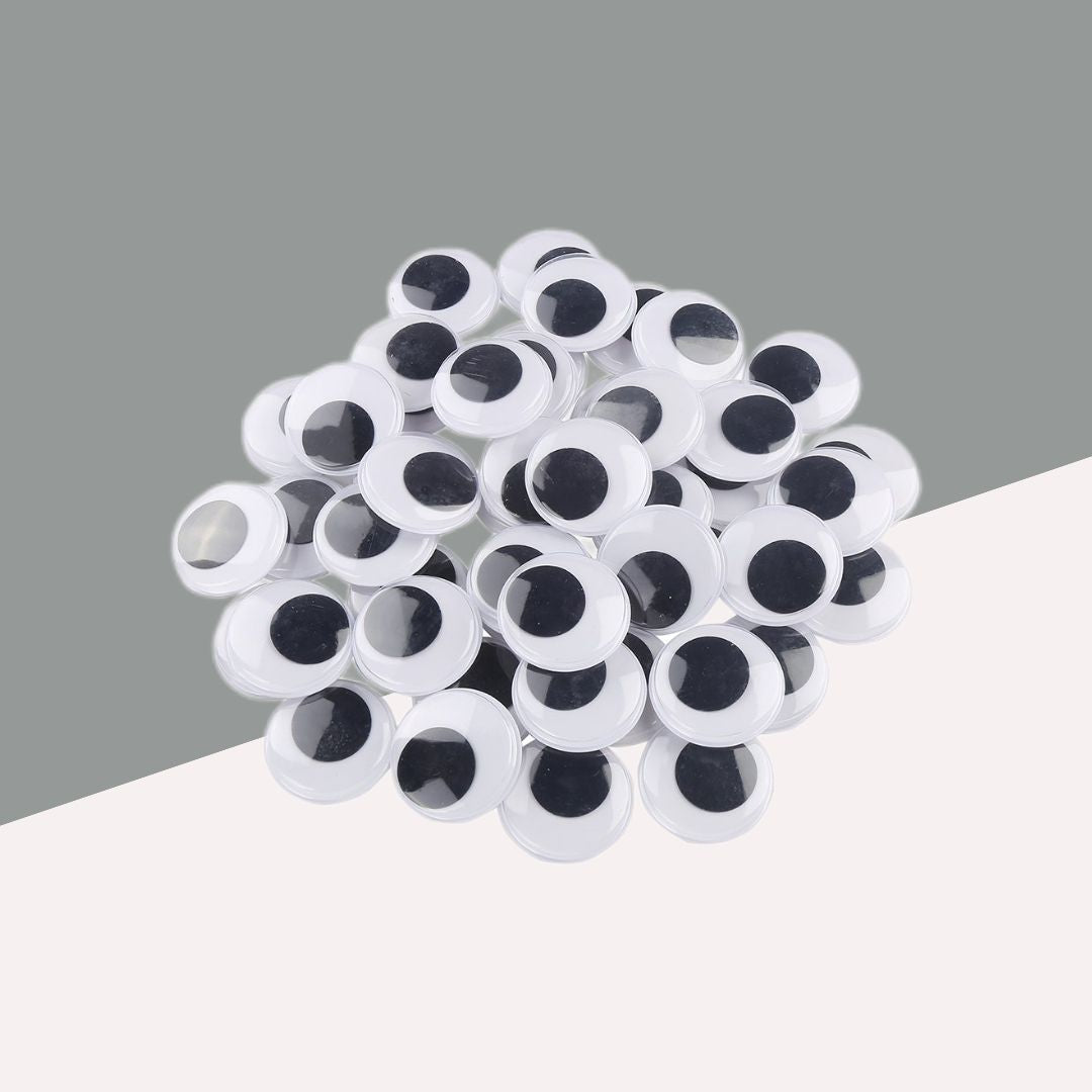 Crafts Googly Eyes Assorted Sizes Pack - Creative Wiggle Eyes for Arts & Crafts ( Set of 30 ) - Topperskit LLP