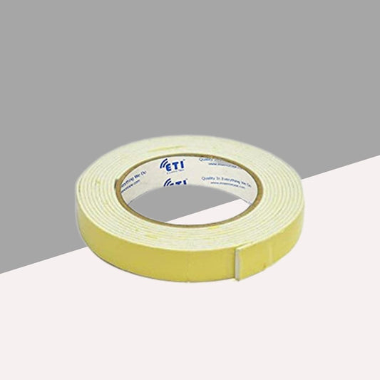Double Sided Tape – Small | 0.5 Inch : Versatile Adhesive Solution for Easy Hanging and Mounting ( Pack of 1 )