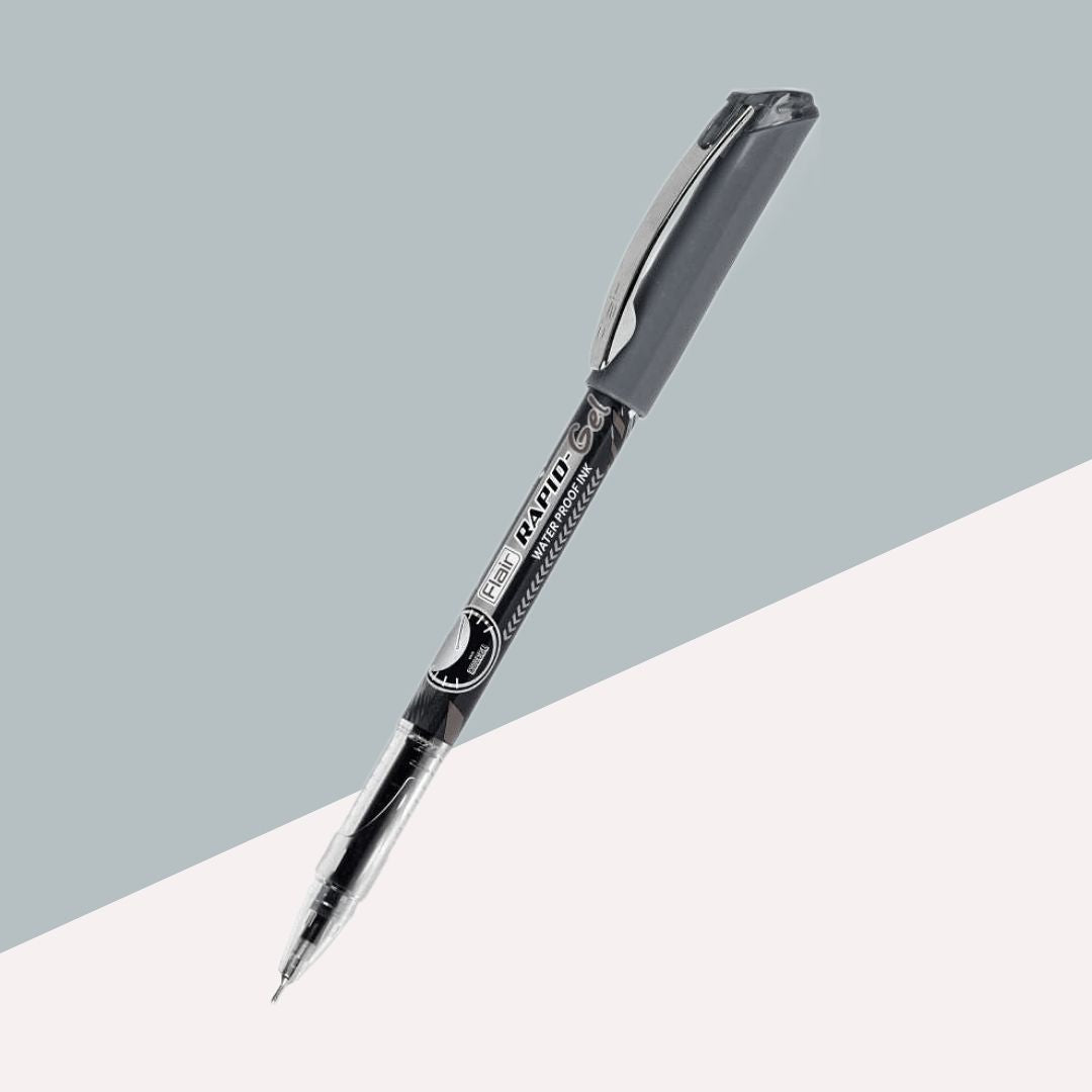 Flair Rapid Gel Pen – Black: Elegance Meets Precision in Every Stroke ( Pack of 1 ) - Topperskit LLP