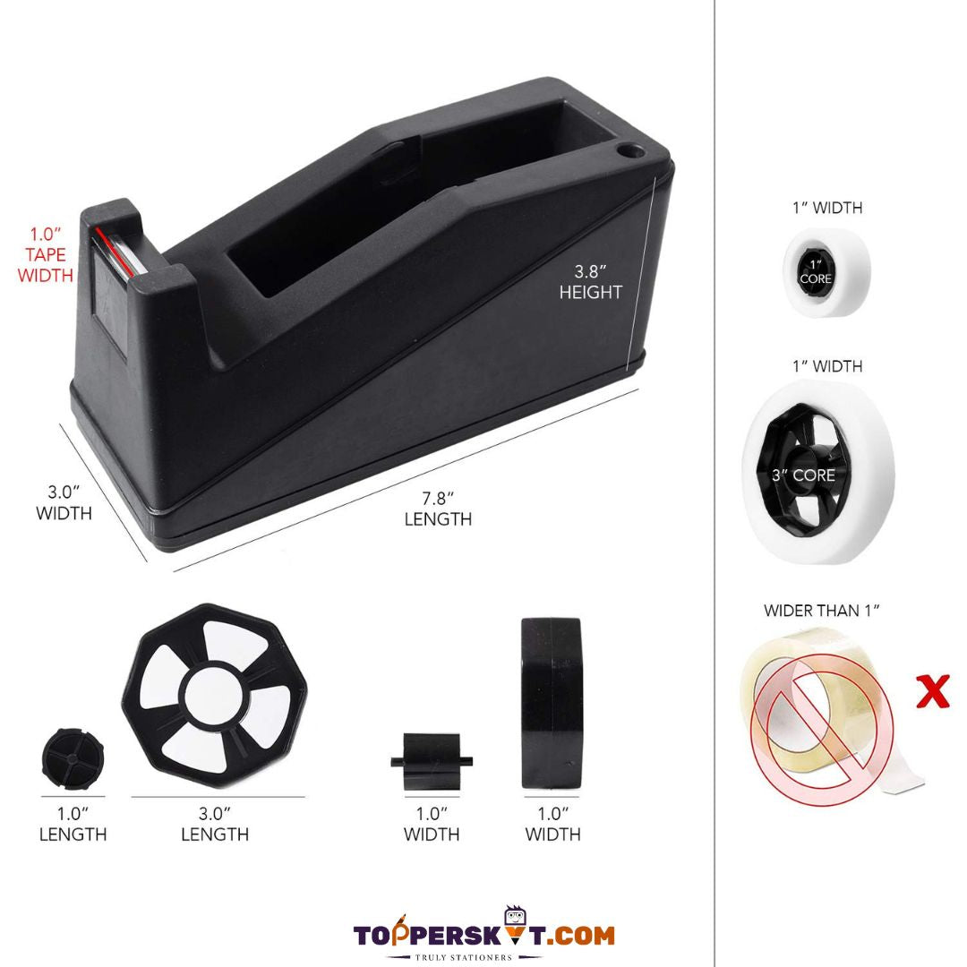 Tape Dispenser - Big: Efficient, Durable, and Convenient for Tape Management ( Pack of 1 ) - Topperskit LLP