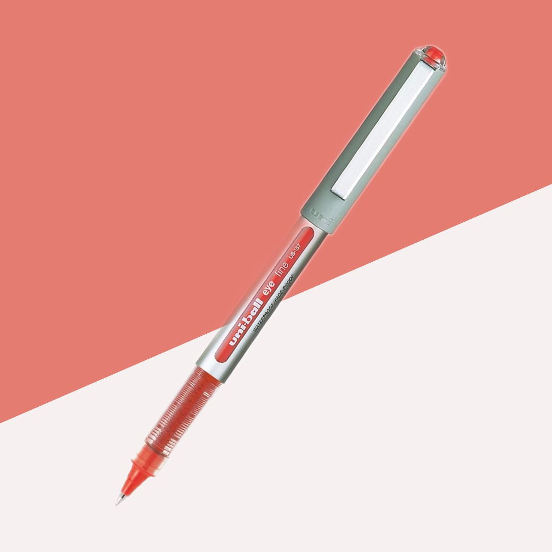 Uni-ball Eye UB157 0.7mm Roller Ball Pen – Red : Elevate Your Writing with Elegance and Versatility ( Pack of 1 ) - Topperskit LLP