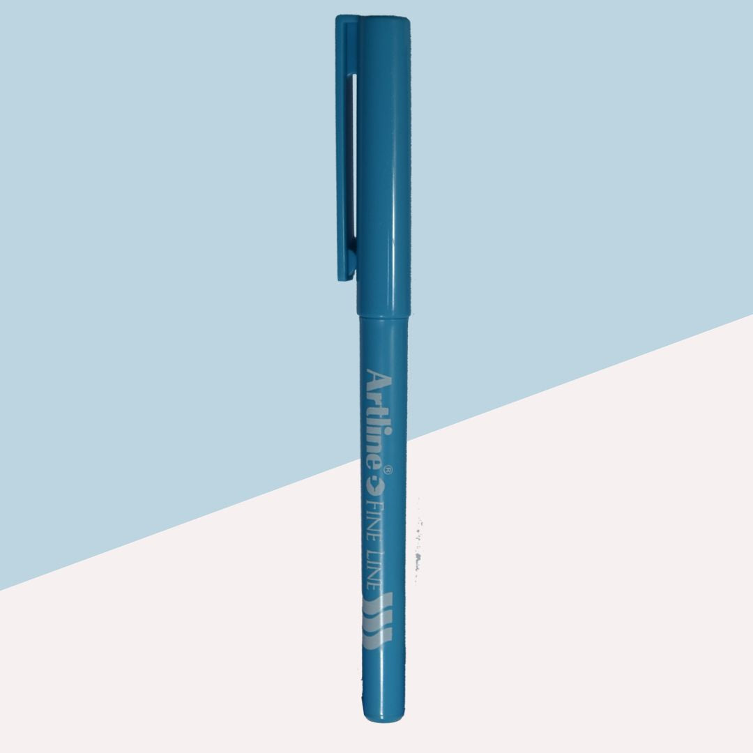 Artline Fine Line - Light Blue : Precision Writing and Sketching Pen ( Pack of 1 )