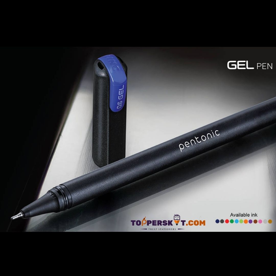 Linc Pentonic Gel Pen – Black: Effortless Precision with Quick-Dry Ink and Sleek Matt Finish ( Pack of 1 ) - Topperskit LLP
