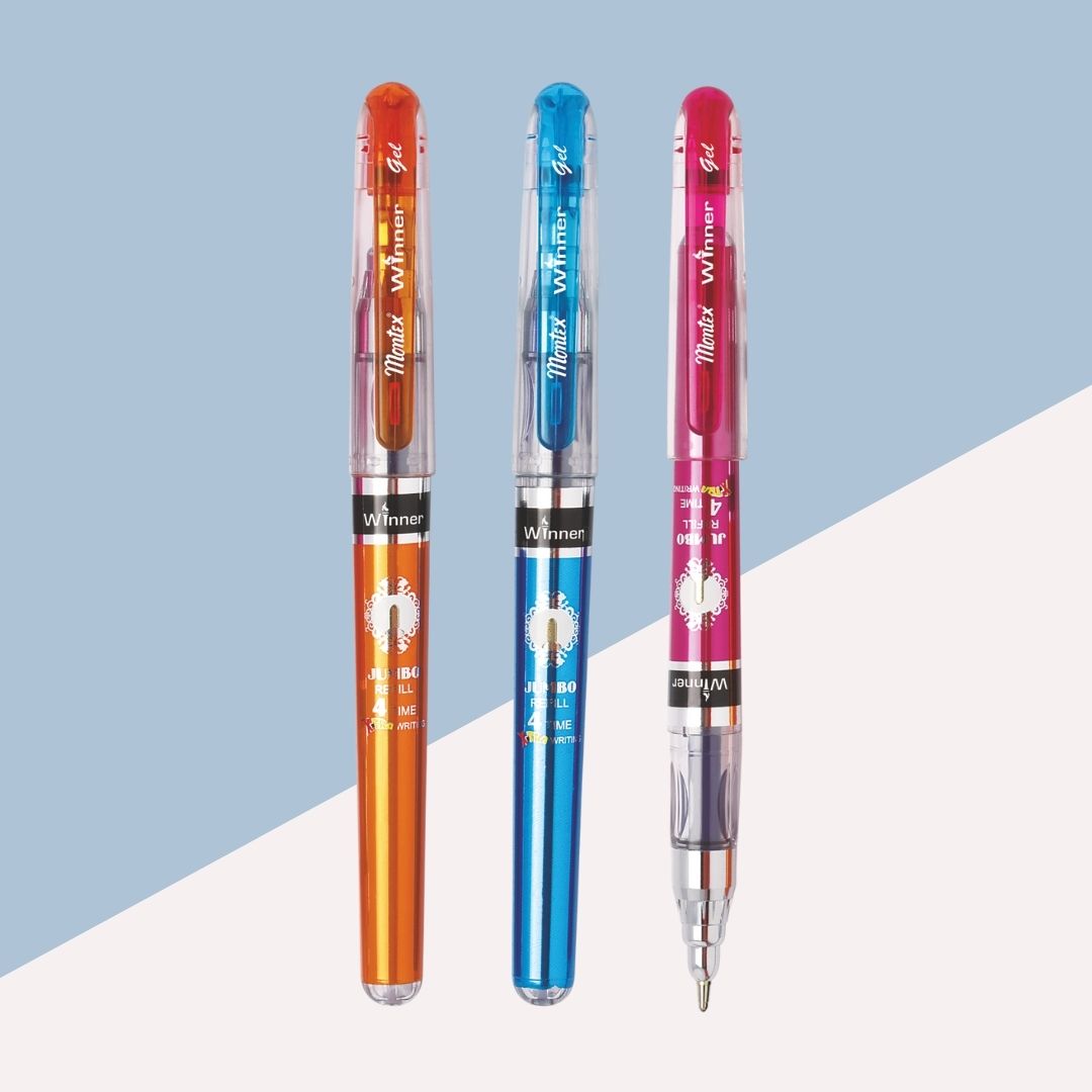 Montex Winner Jumbo Gel Pen – Blue: Unmatched Smoothness and Longevity in Your Pocket ( Pack of 1 ) - Topperskit LLP