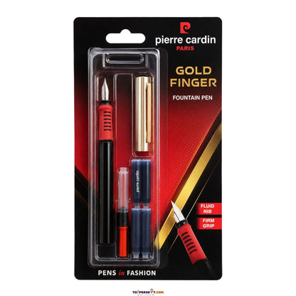 Pierre Cardin GLOD FINGER Fountain Pen Blue - Side View