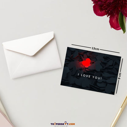 Premium  Propose Card - 300 GSM Cold Pressed Paper (Pack of 1)