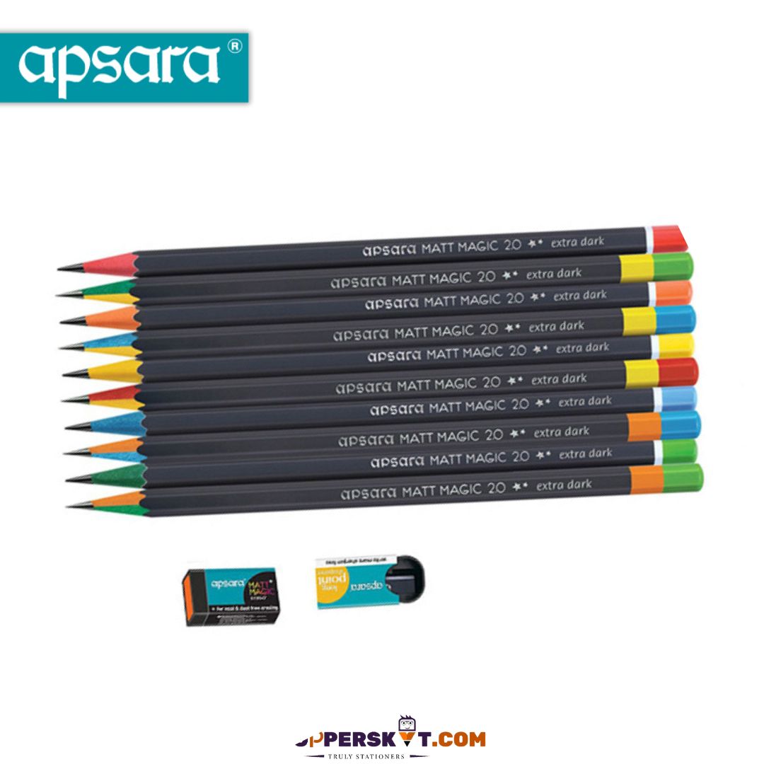 Apsara Matt Magic Pencils : Colors and Quality in Every Stroke ( Pack Of 10 ) - Topperskit LLP