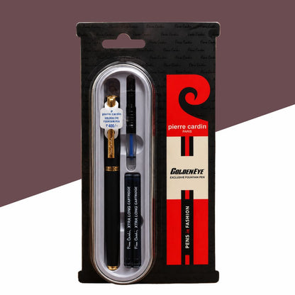 Pierre Cardin Golden Eye Exclusive Fountain Pen Blue - Front View